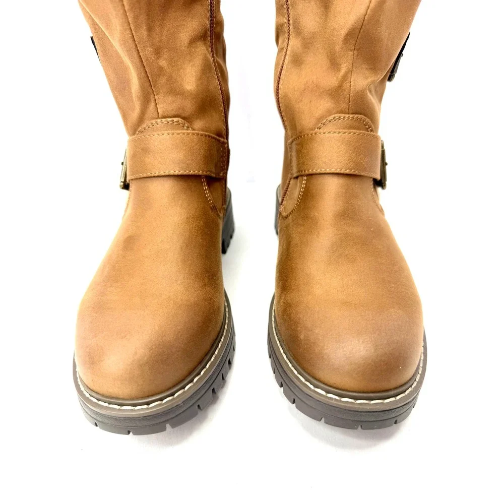 Cliffs by White Mountain Women's Merritt Tall Boots Brown Size 7W NWT/BOX